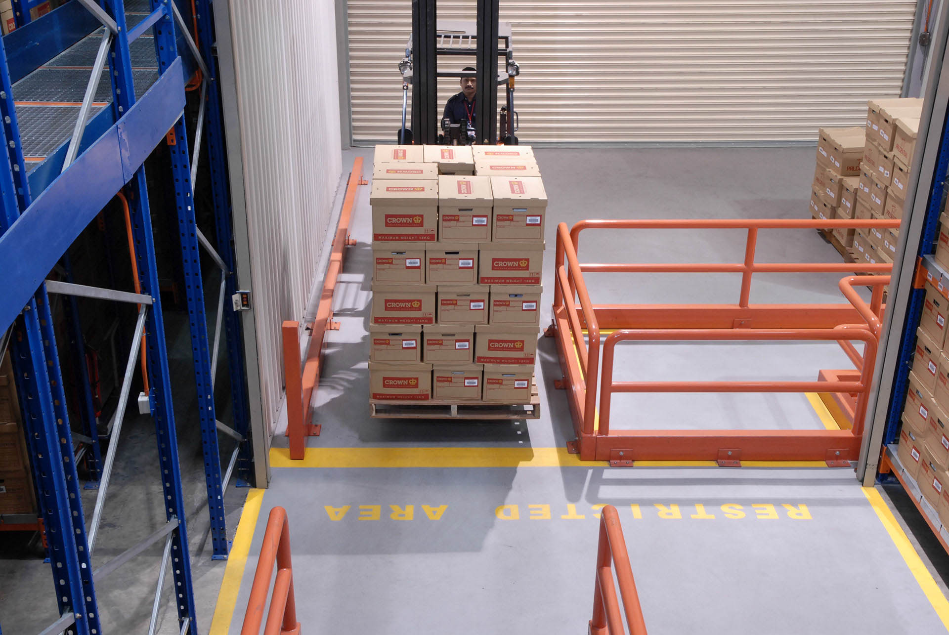 Cartons on Forklift